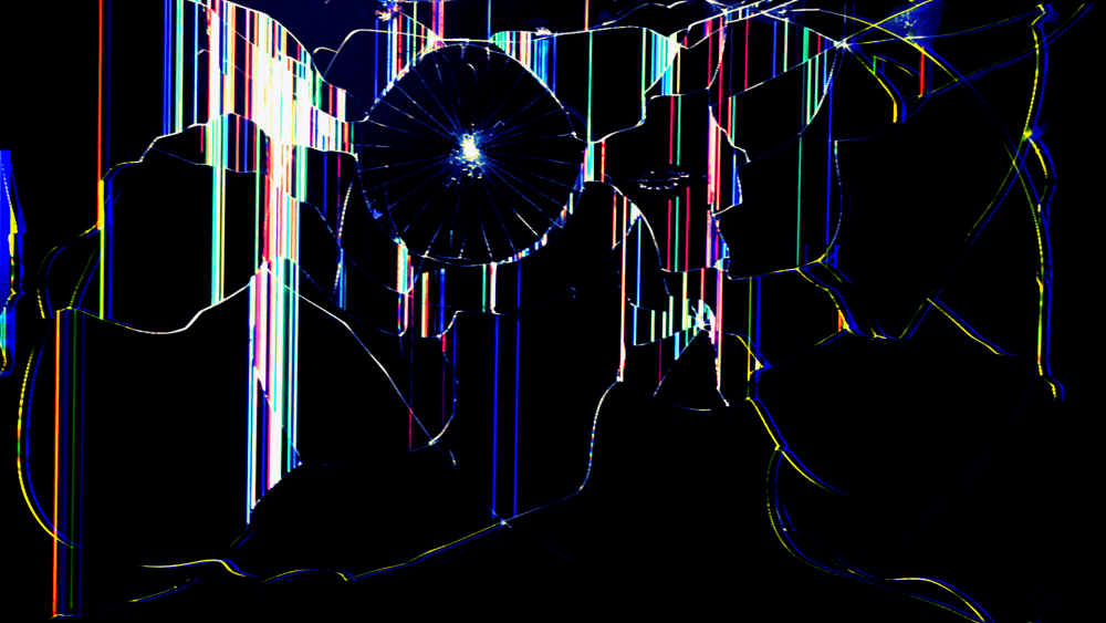 Разбитый экран компьютера