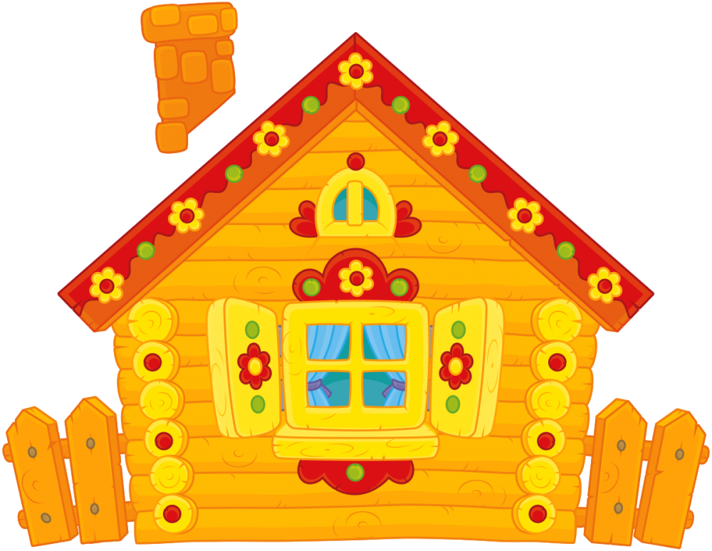 Сказочные деревянные домики вектор