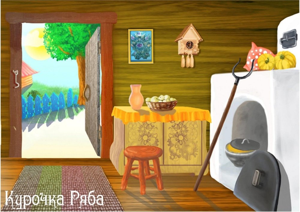 Карл Иванович Кольман интерьер русской избы