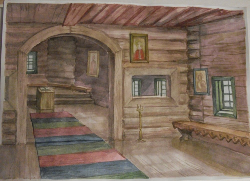 Бревенчатая стена