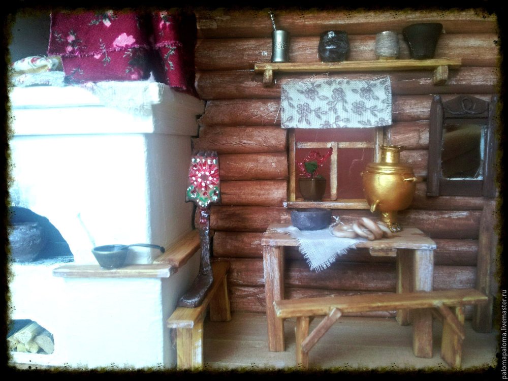 Русская изба внутри убранство