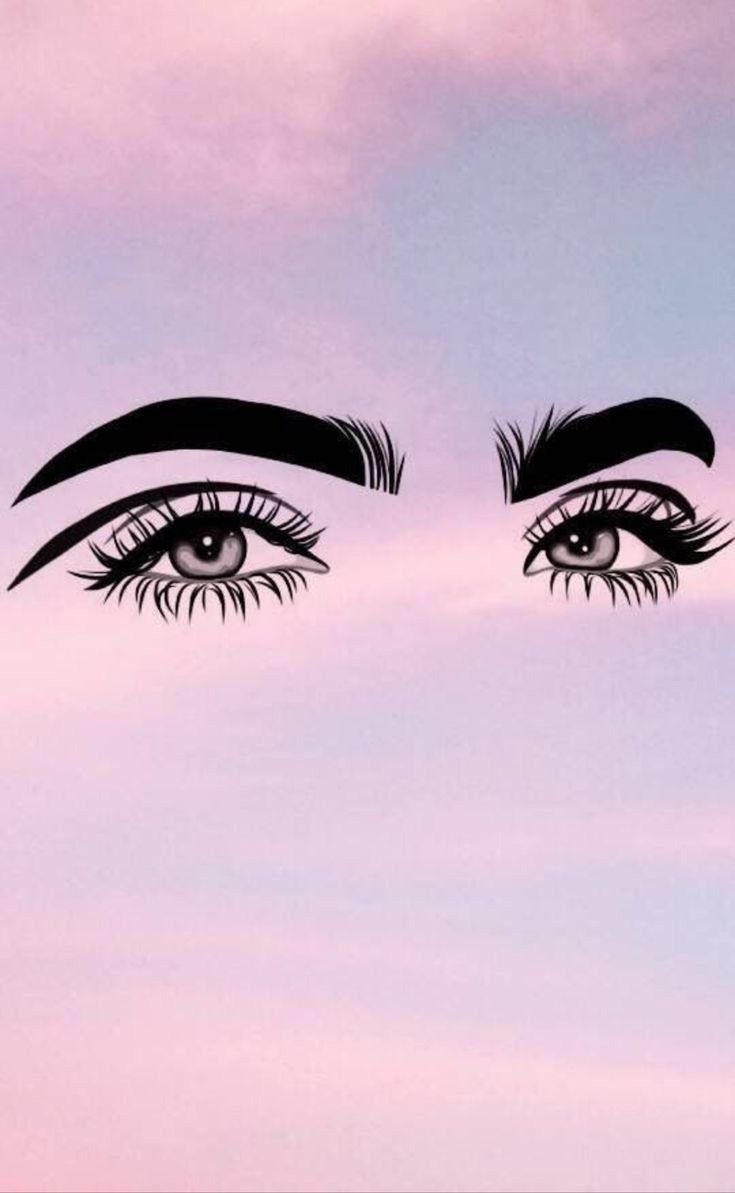 Эскиз бровей на бумаге