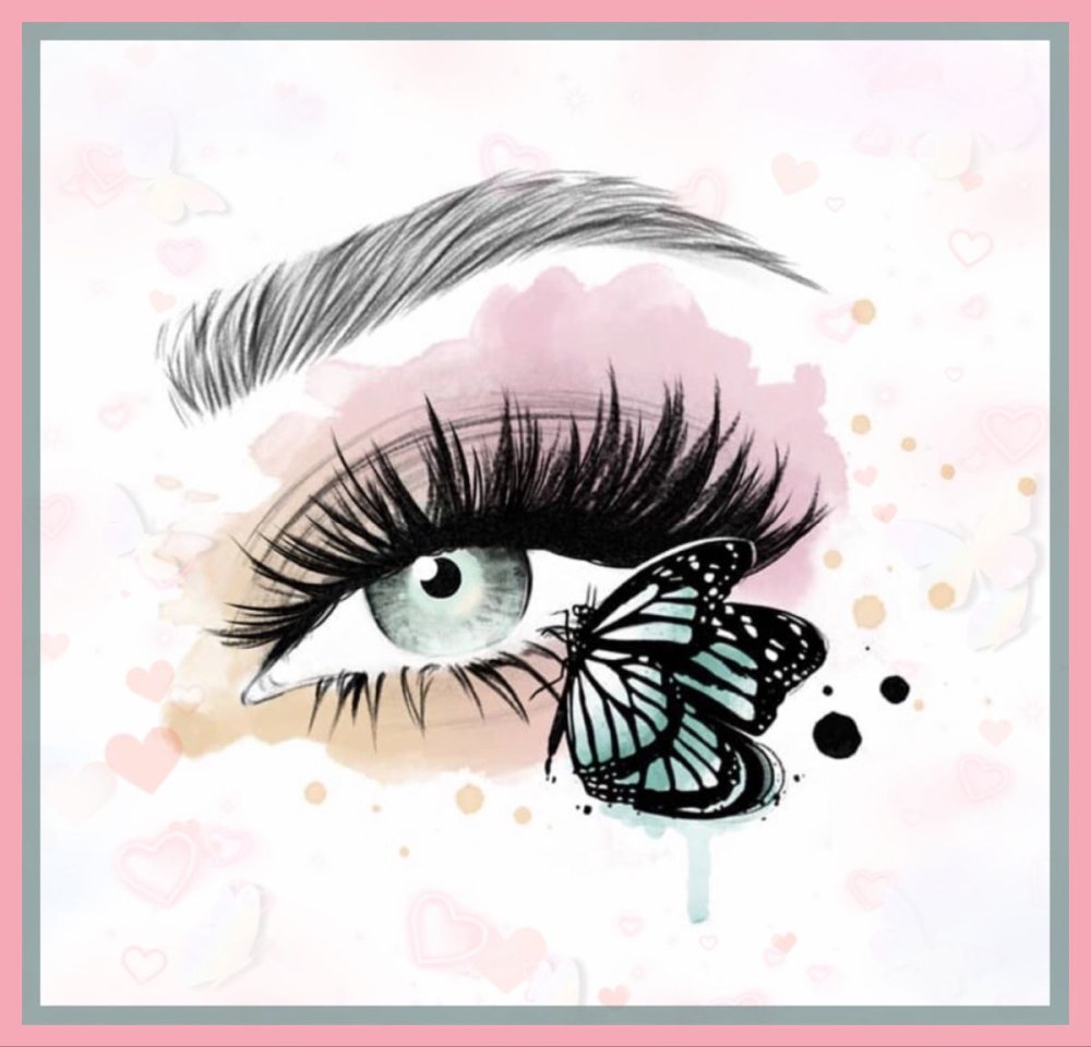 Наращивание ресниц иллюстрация