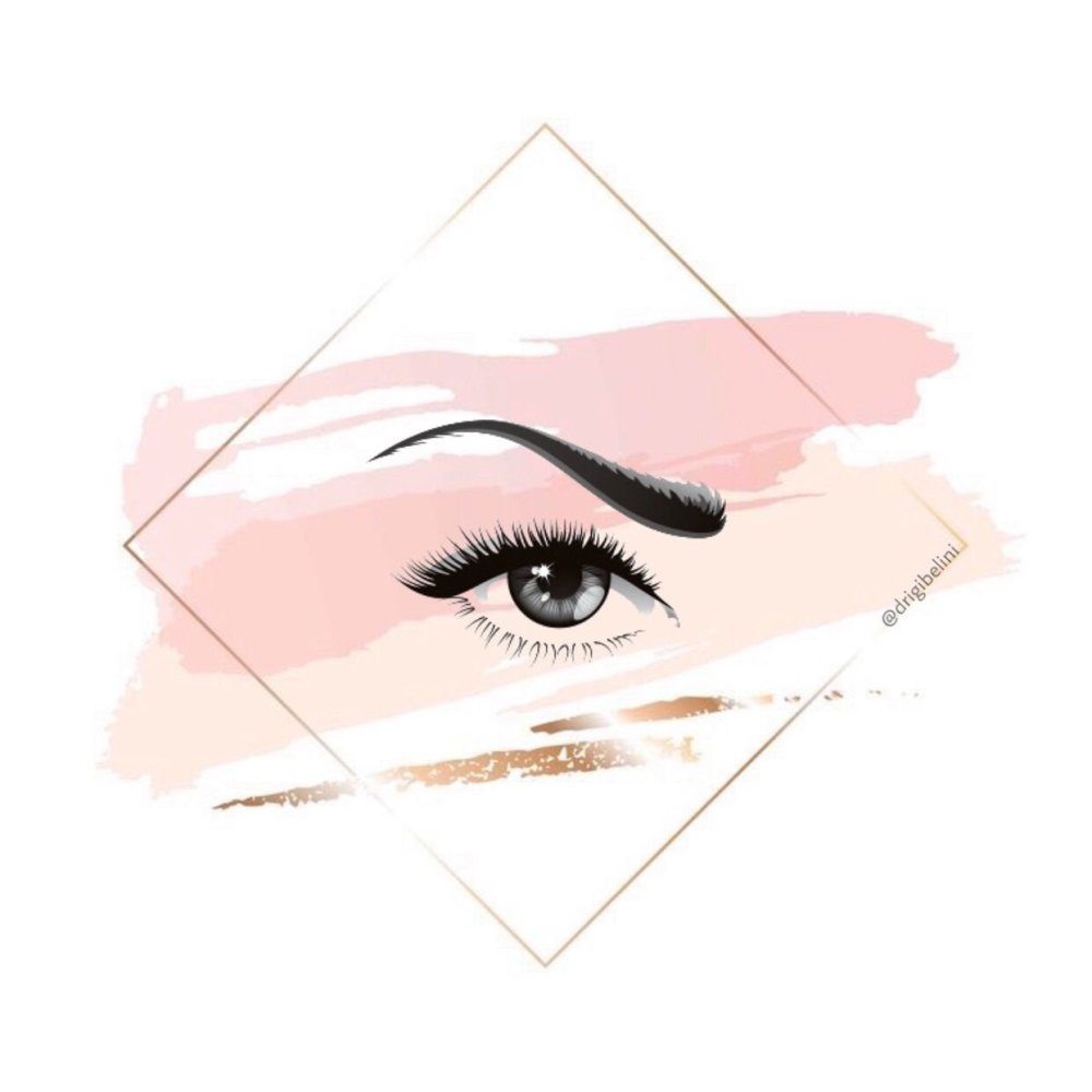 Нарисованный глаз с ресницами