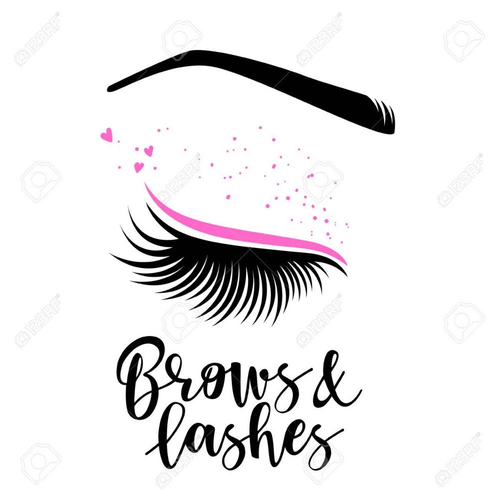Логотип брови и ресницы