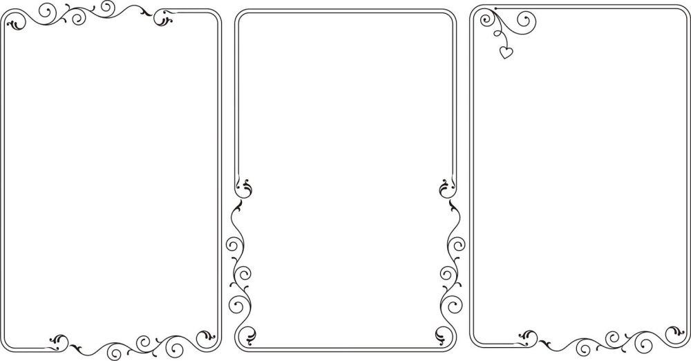 Красивые рамки для буклетов