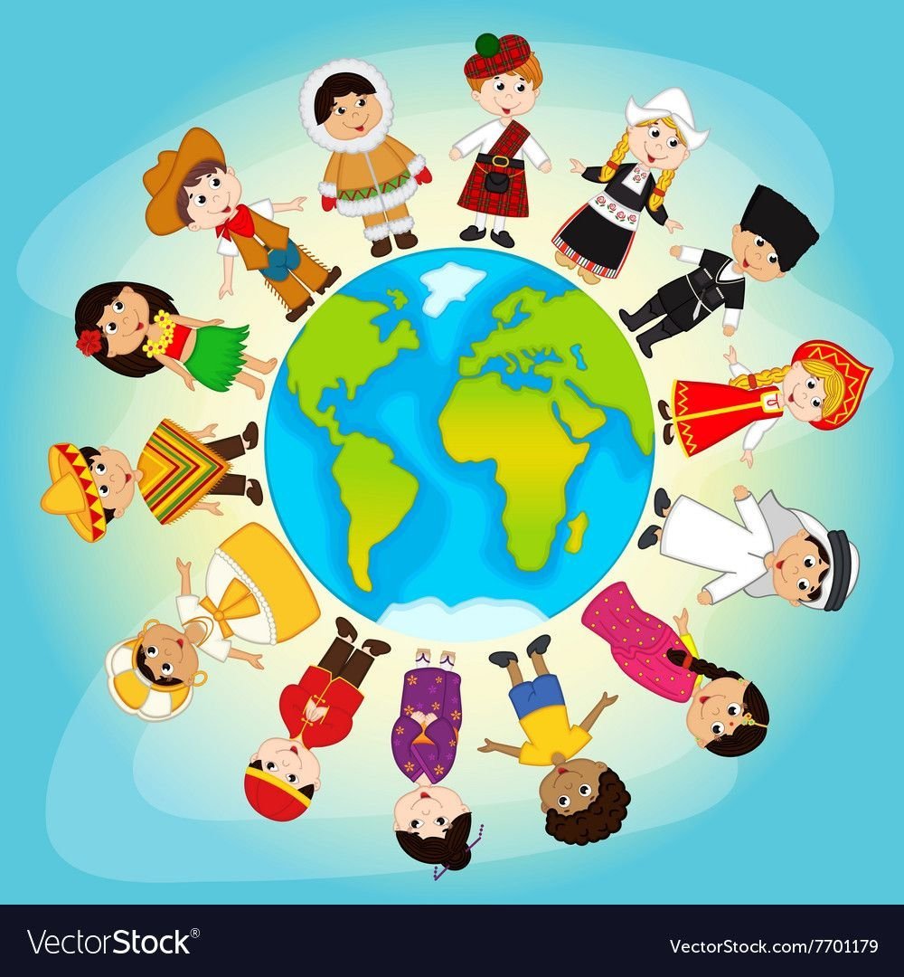 Люди разных национальностей вокруг планеты