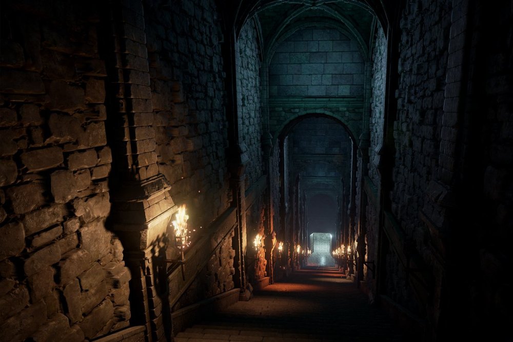 Тронный зал Готика арт фэнтези