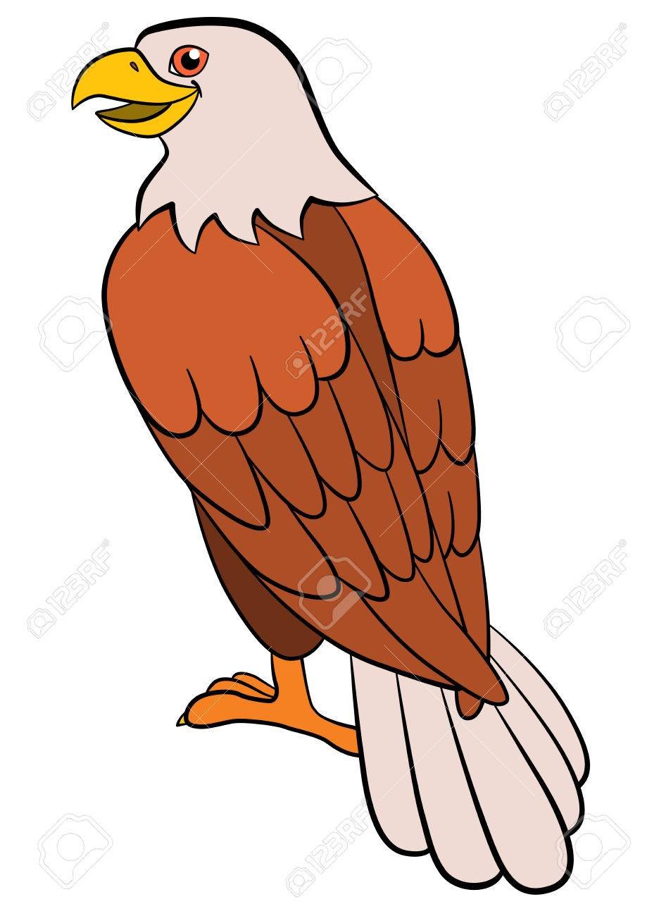 Мультяшный улыбающийся Орел