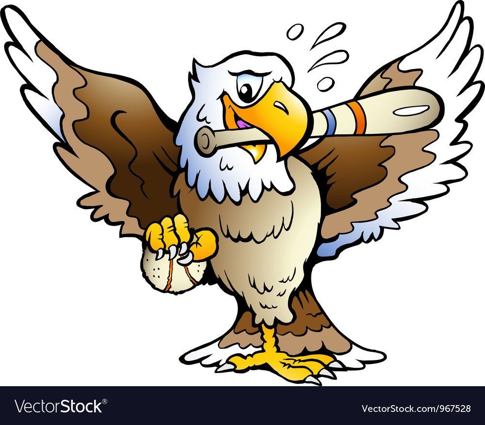Орёл весёлый мультяшный