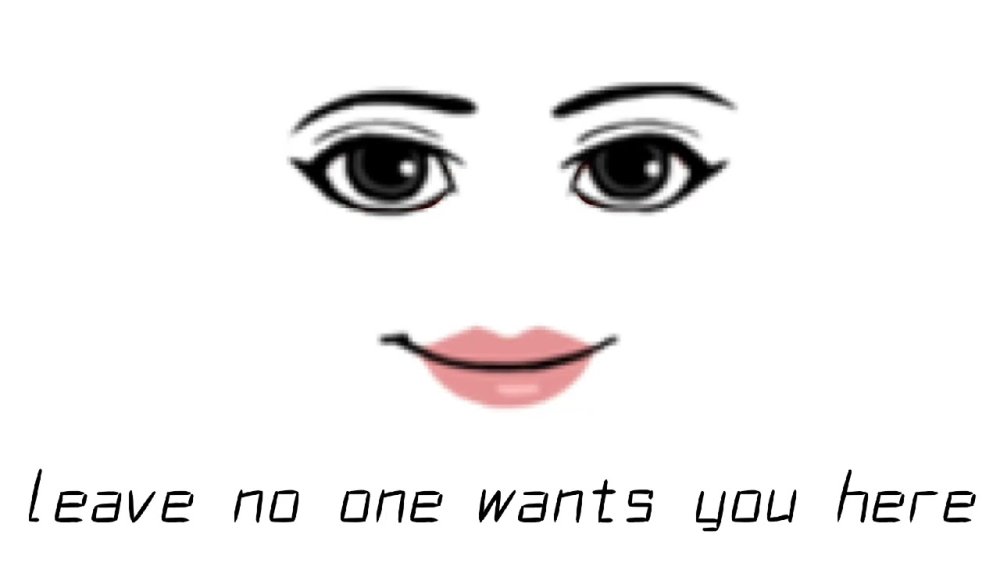 Лицо из РОБЛОКСА женское