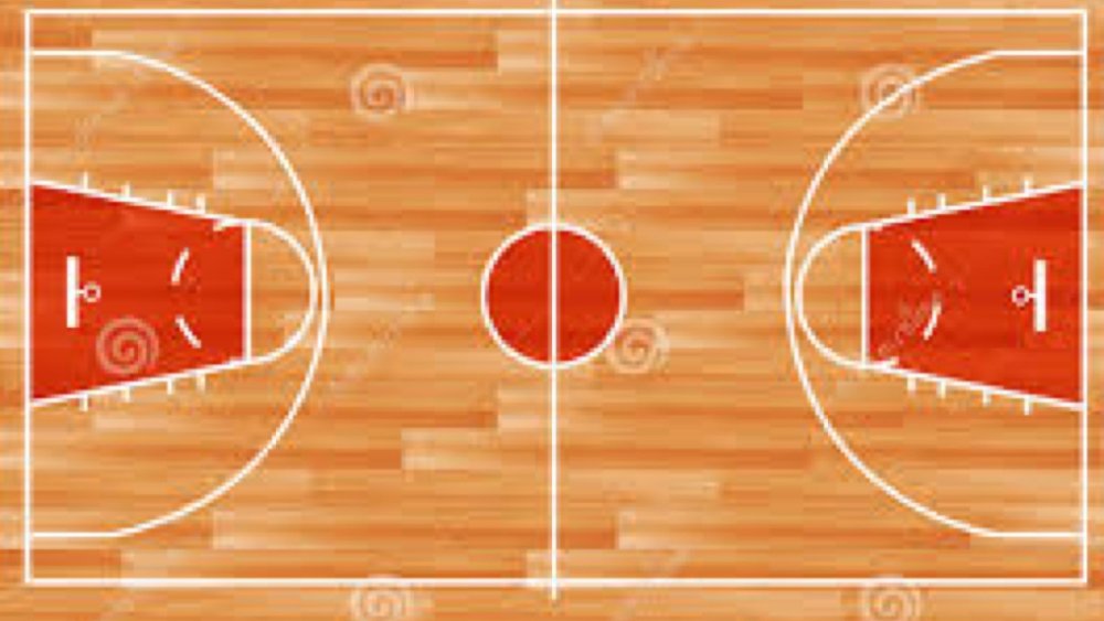 Паркет баскетбольная площадка вид сверху пол