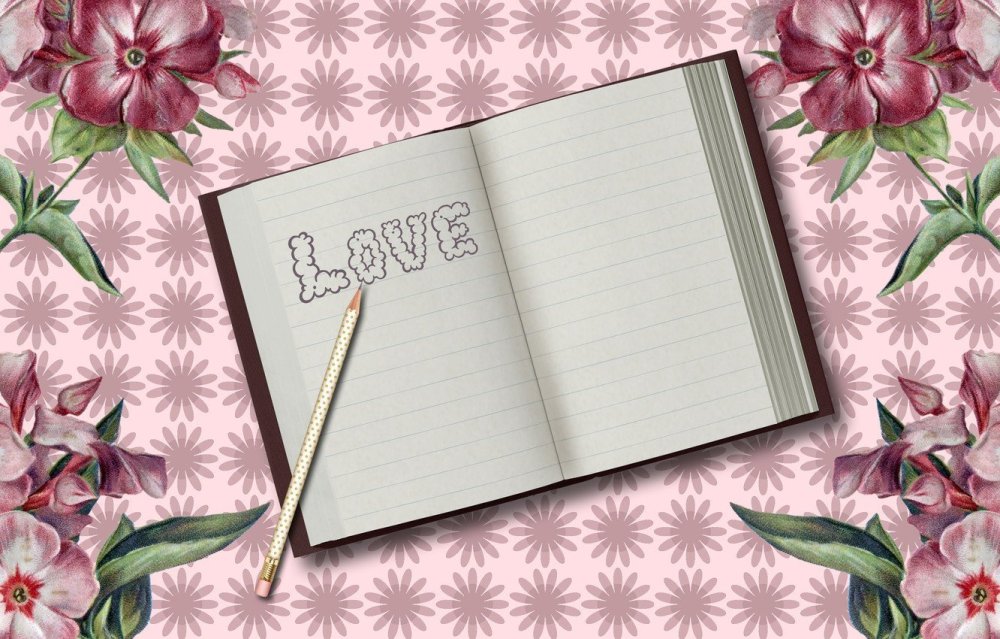 Фон тетради на столе