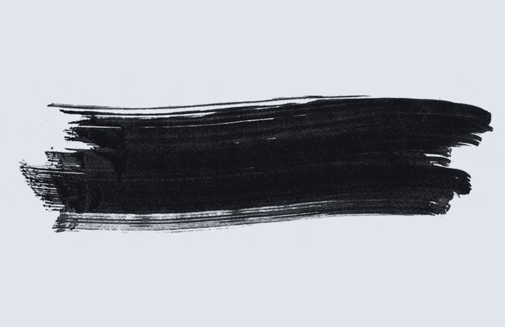 Мазок кисти черный