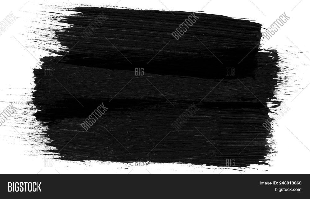 Черные мазки кистью