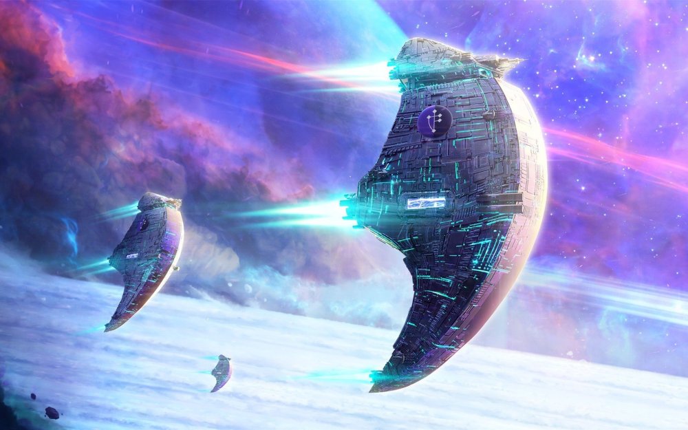 Корабль в космосе