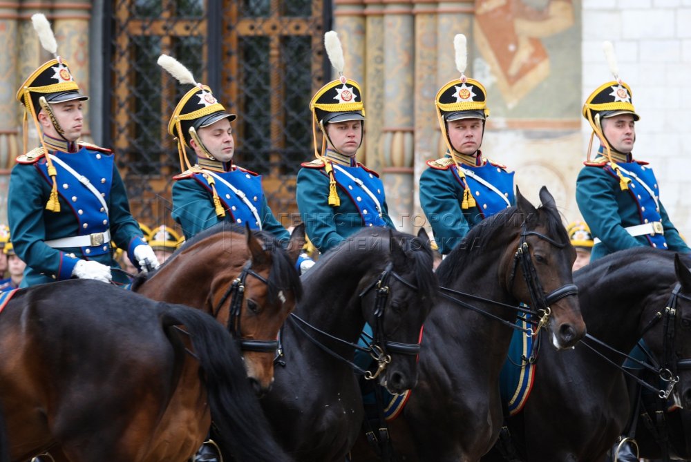 Полку ФСО СКМК РФ джигитовка