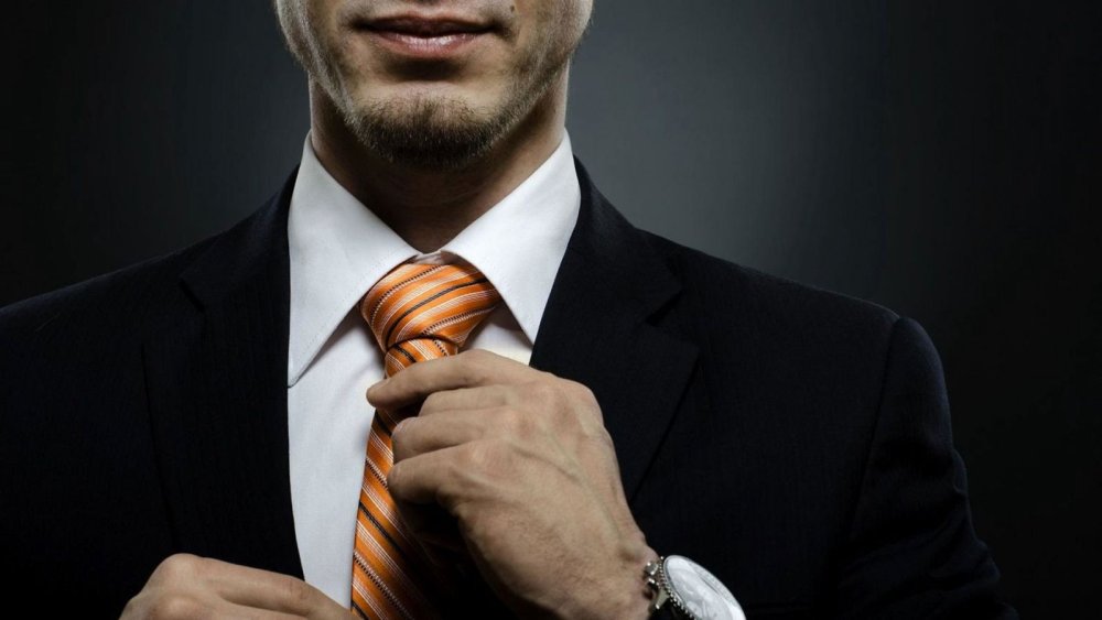 Businessman на Красном фоне