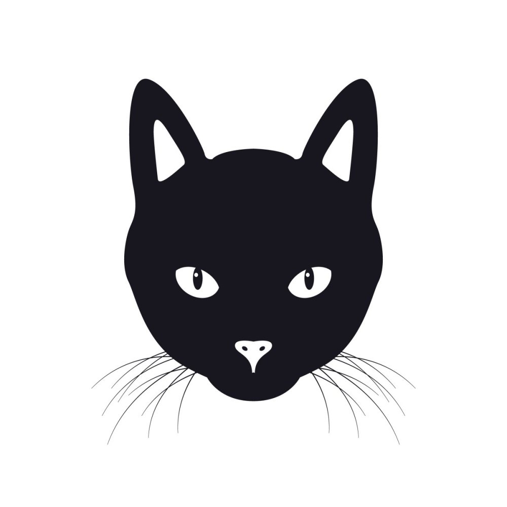 Наклейки Кошачья мордочка