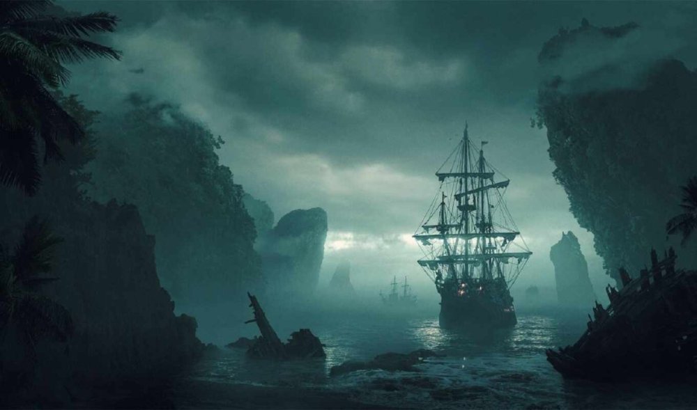 Летучий голландец корабль ночью