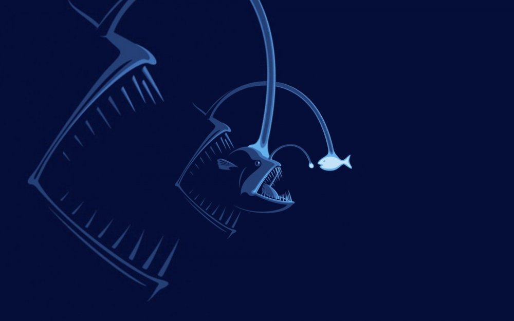 Рыба удильщик логотип