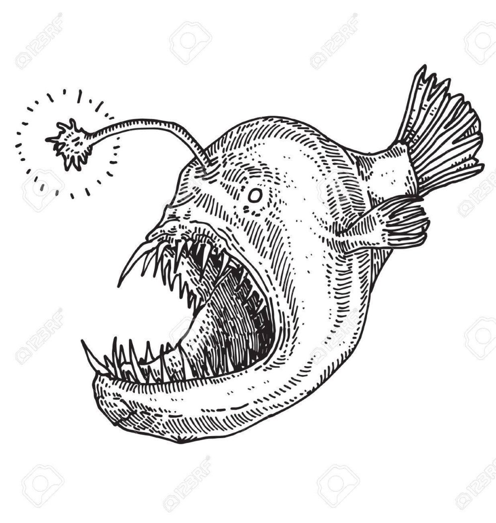 Глубоководный удильщик тату