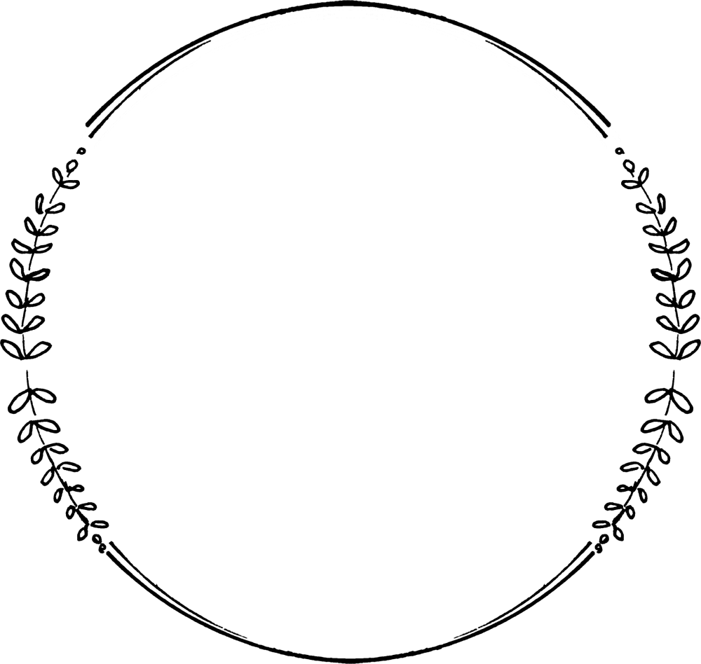 Рамка круглая тонкая