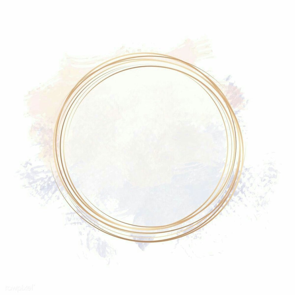 Розовое золото круглые рамки