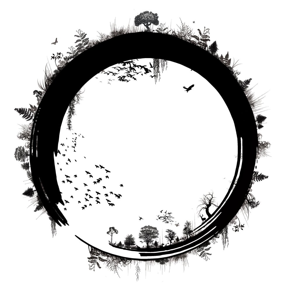 Круг дзен Энсо тату