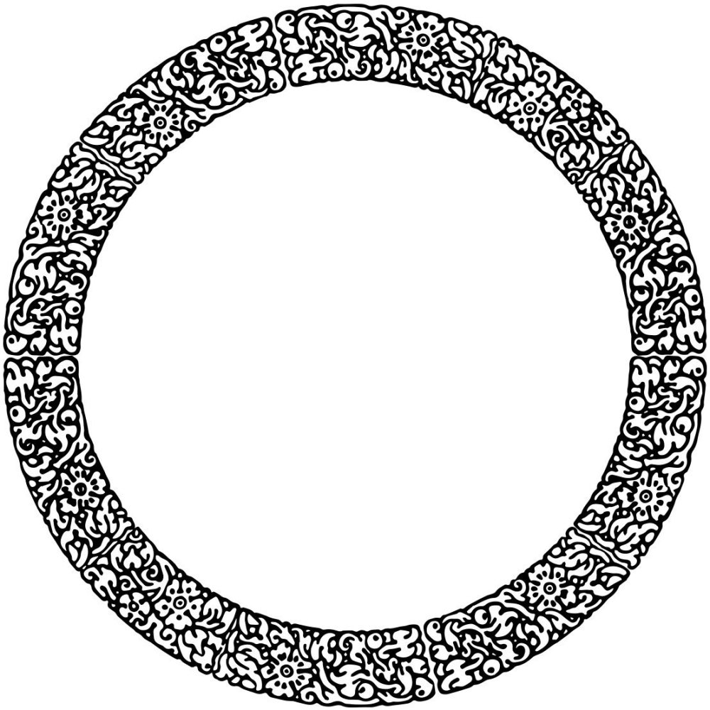 Круглый орнамент