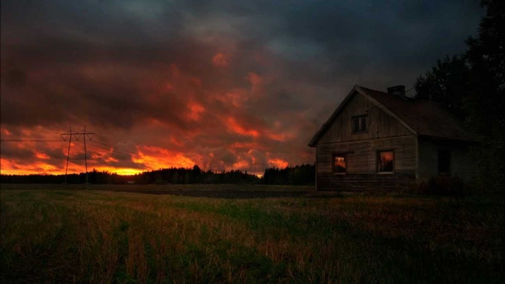 Рассвет в деревне