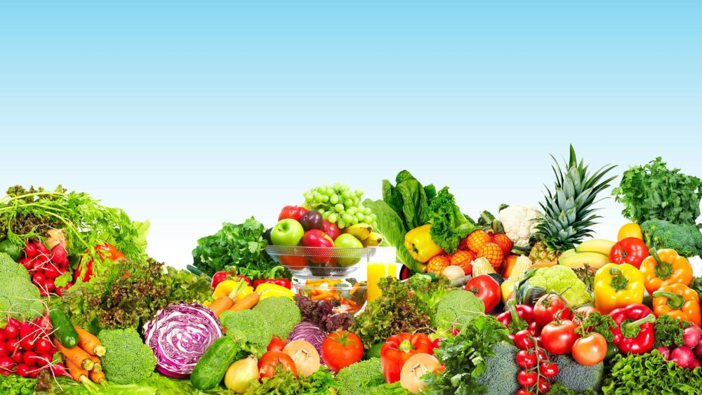 Овощи на Светлом фоне