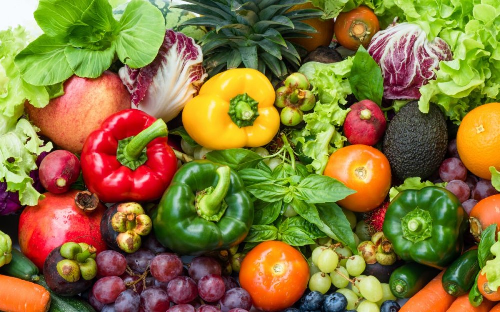 Фон для презентации овощи и фрукты