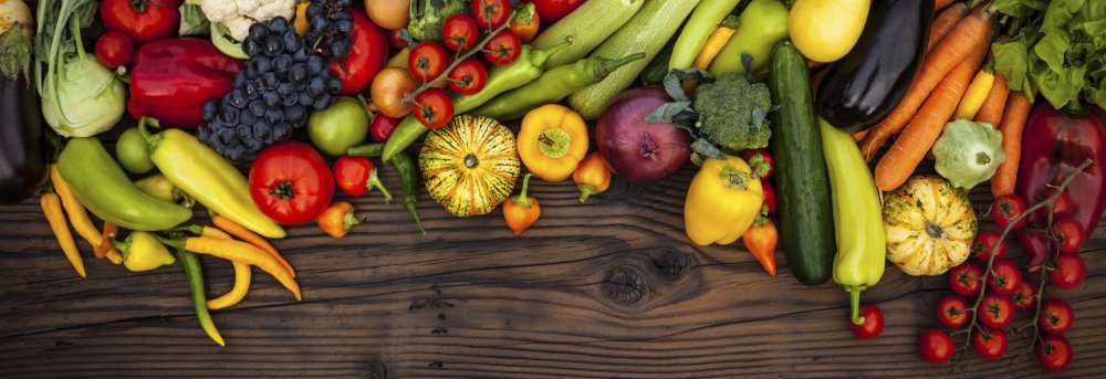 Овощи фрукты баннер