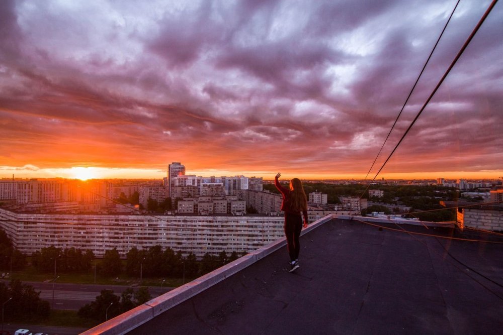 Аниме вид из окна