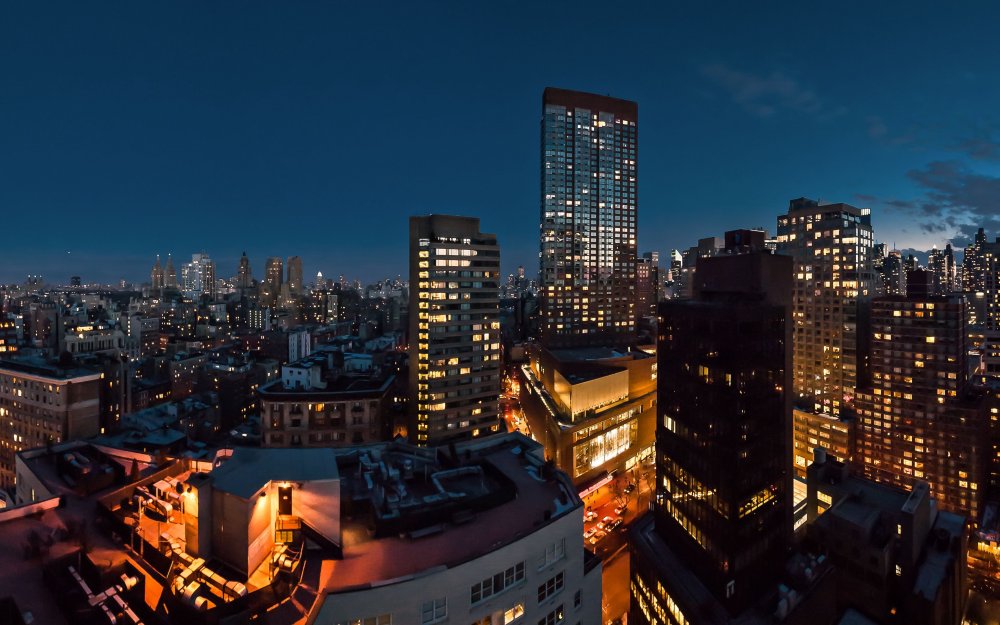 Спальный район ночью