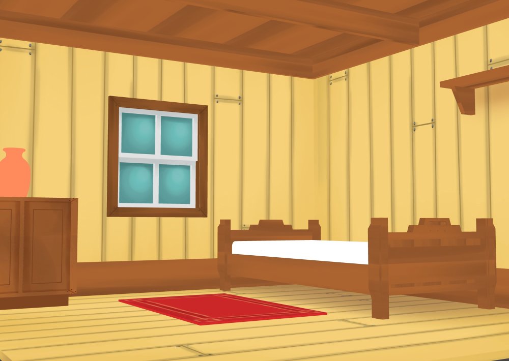 Окно в избе изнутри