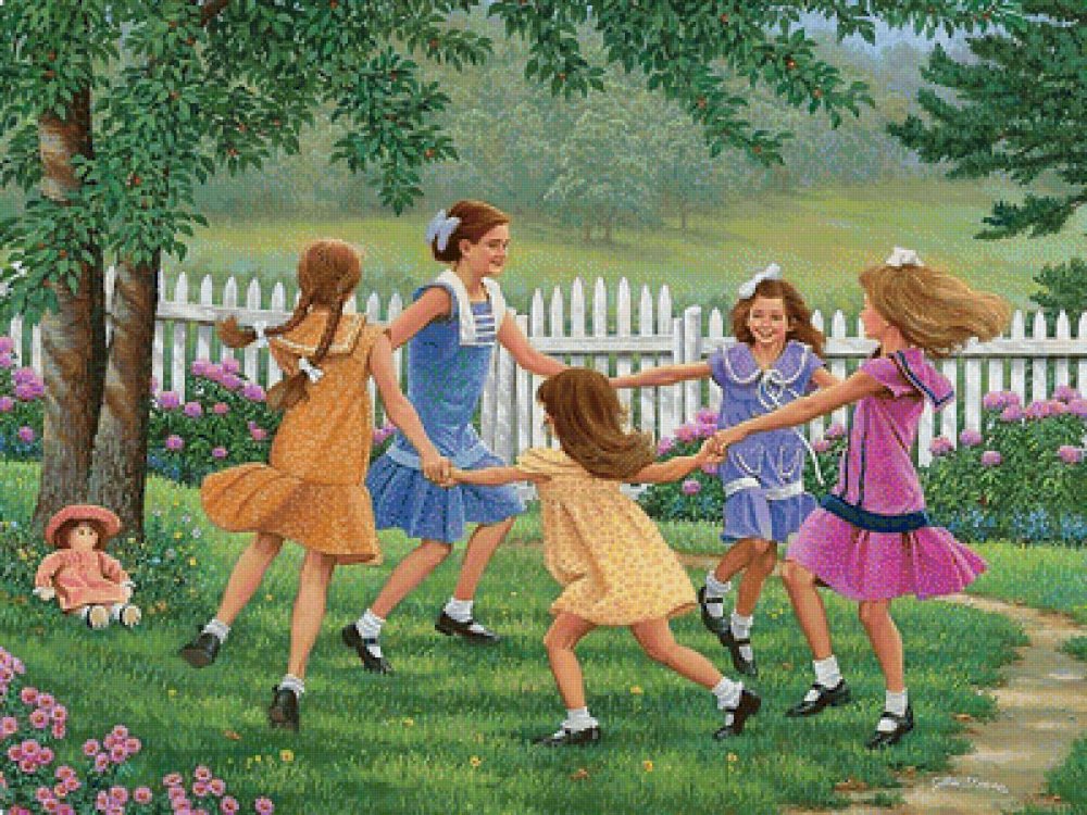 Дети играют на улице