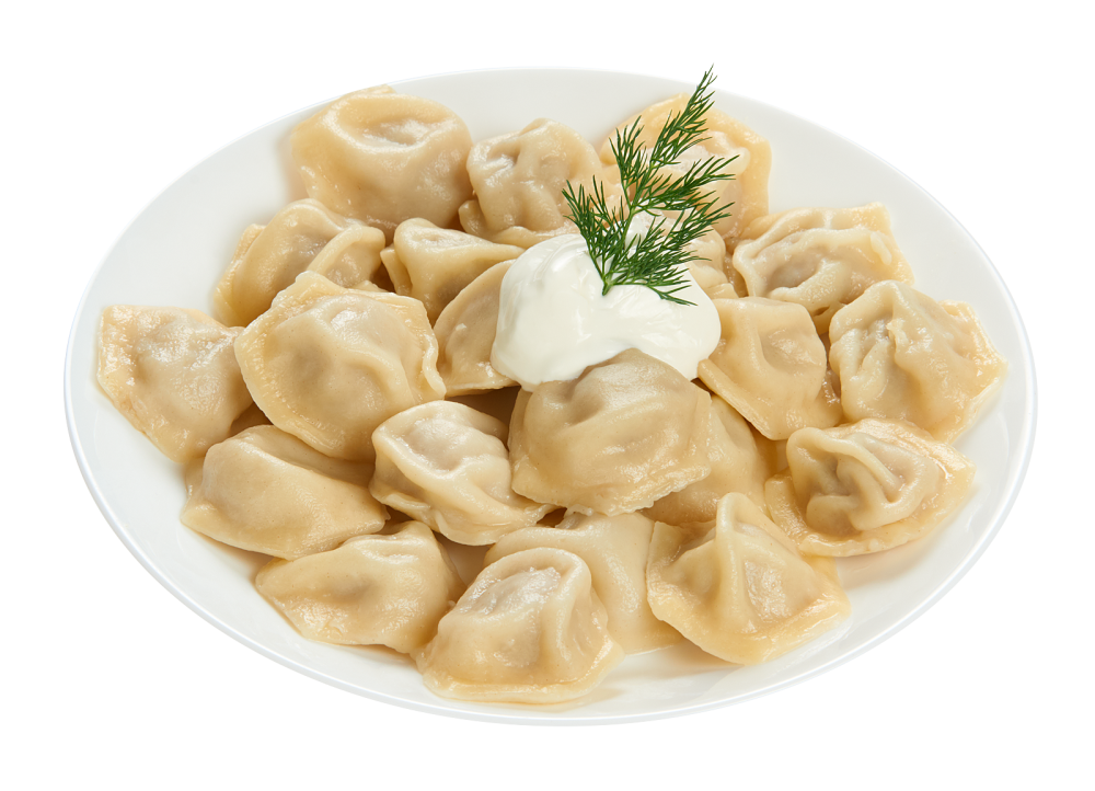 Пельмени сверху