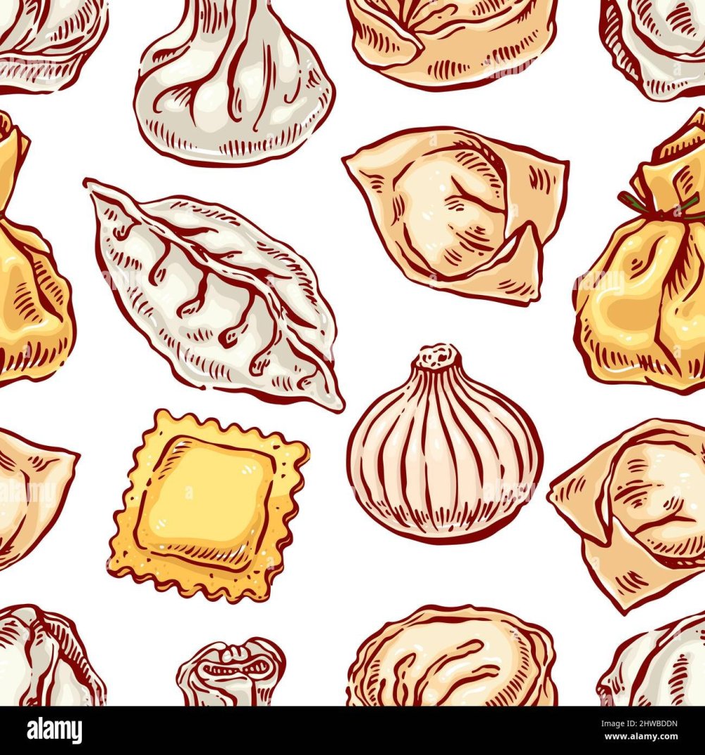 Хинкали на белом фоне