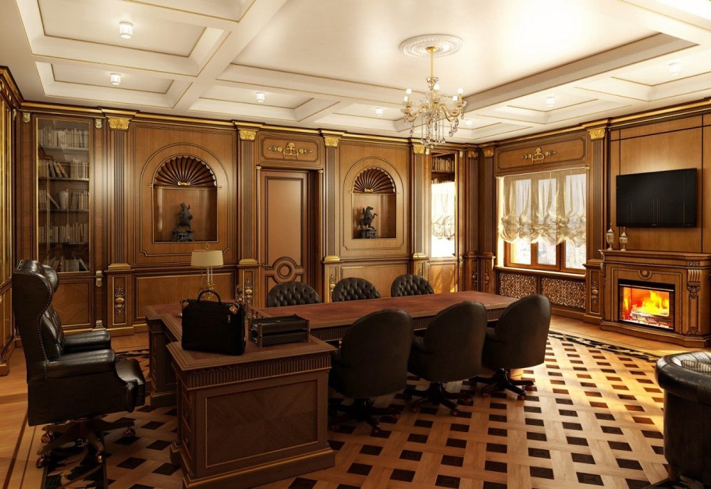 Кабинет руководителя в классическом стиле
