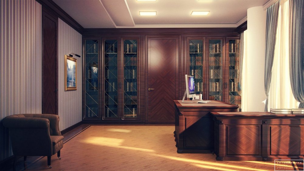 Кабинет директора школы аниме