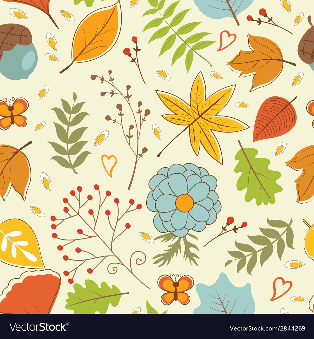 Орнамент осенние листья