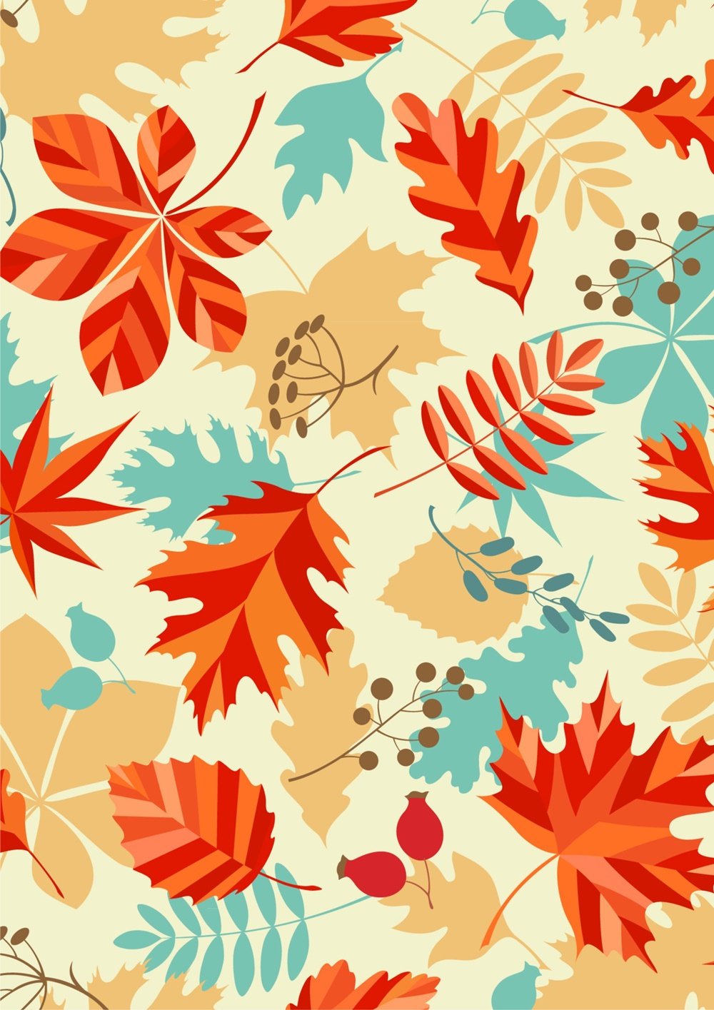 Осенний узор бесшовный
