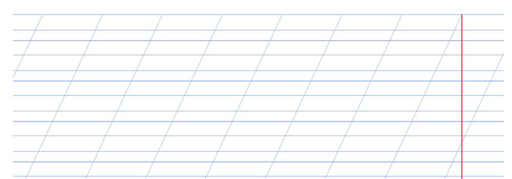 Разлиновка в косую линию а4