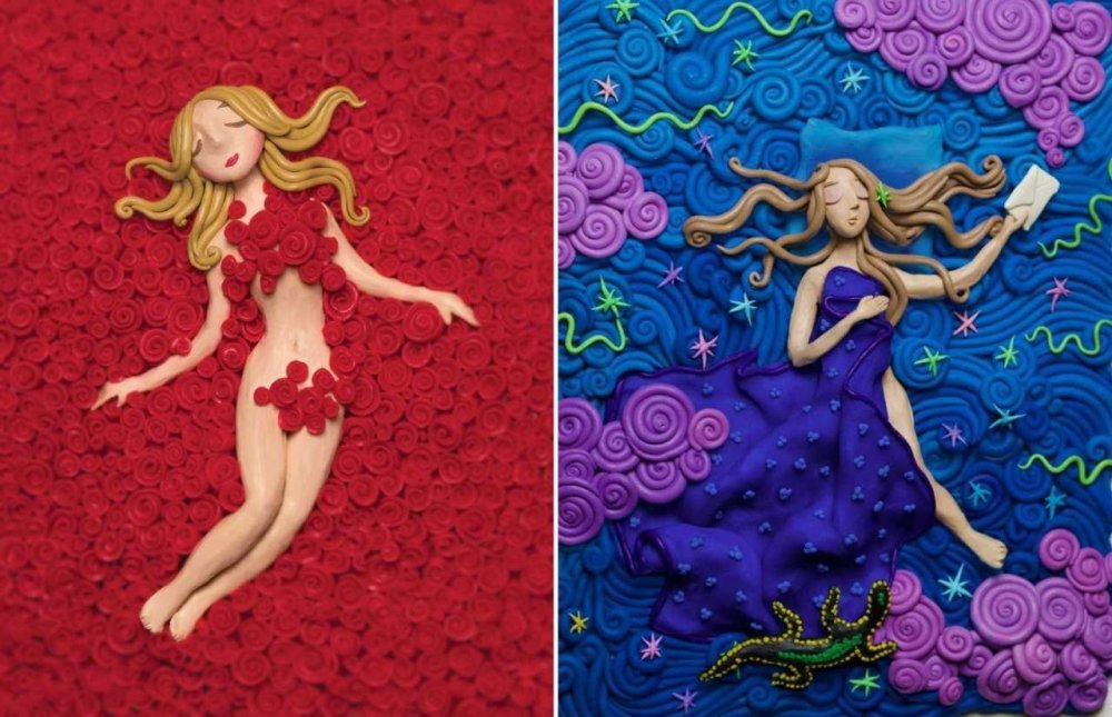 Пластилиновые картины Татьяны Лазарюк