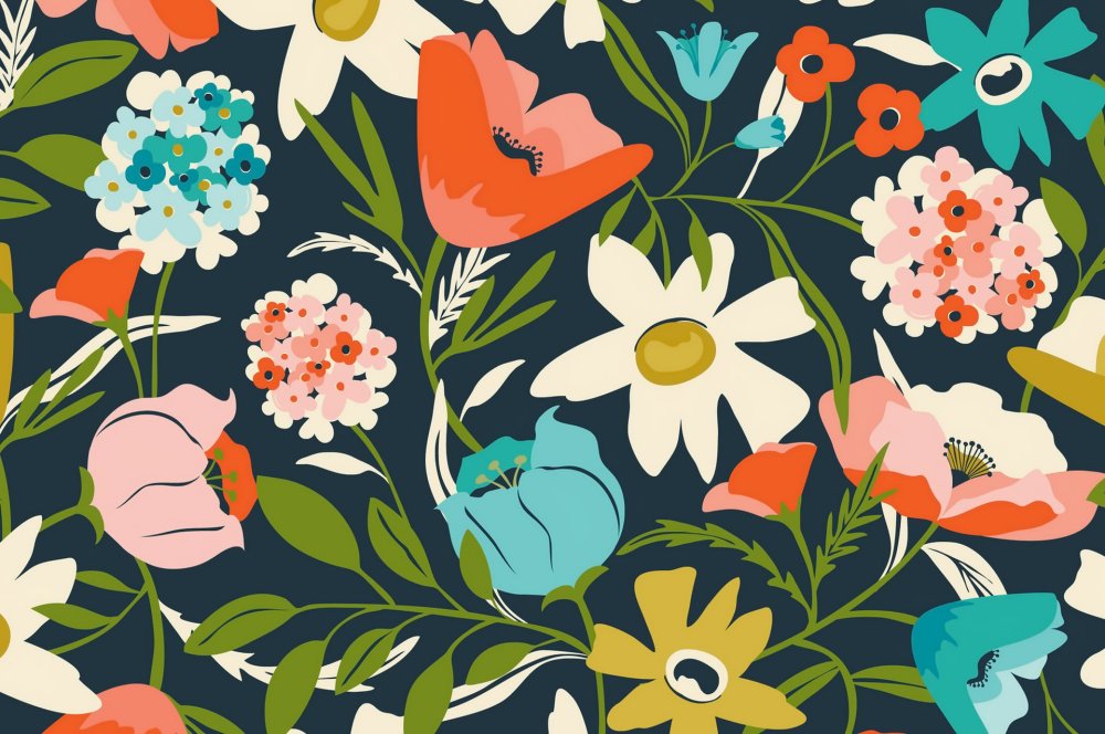 Паттерн из цветов