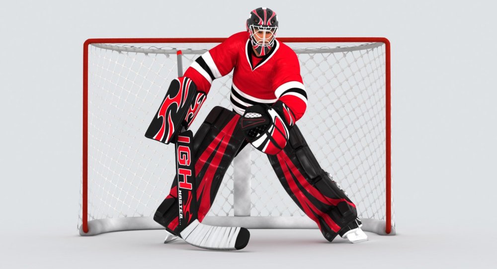 Хоккейный вратарь 3d мщвуль