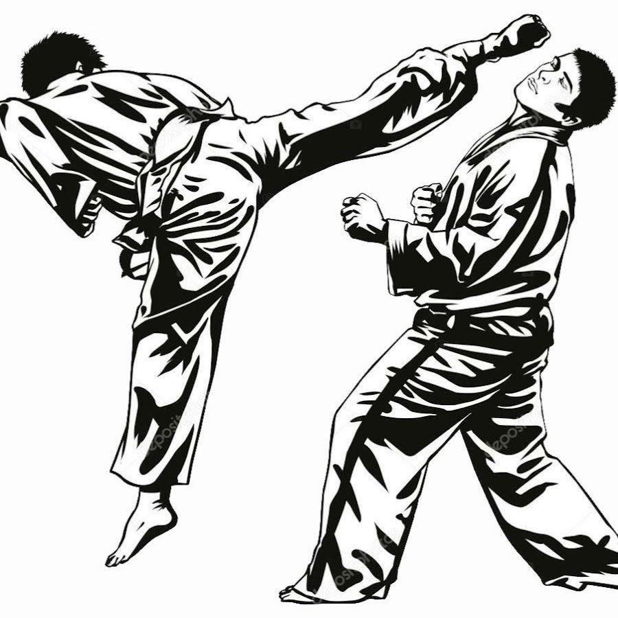 Рукопашный бой силуэт