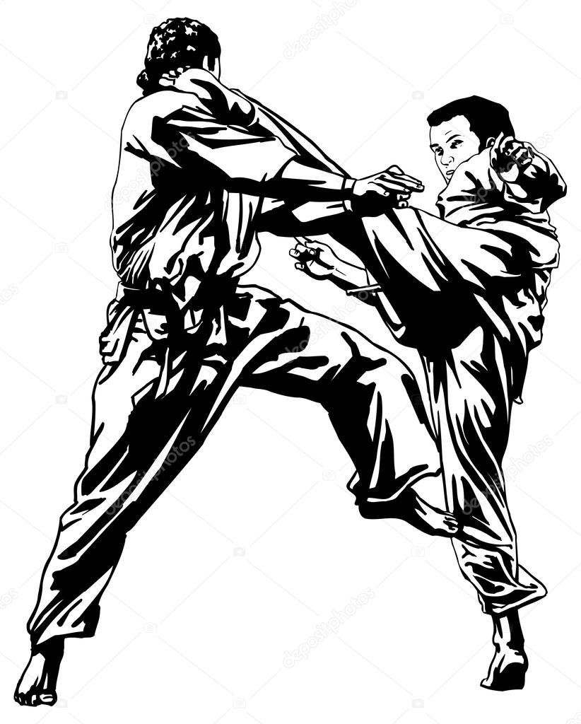 Рукопашный бой вектор